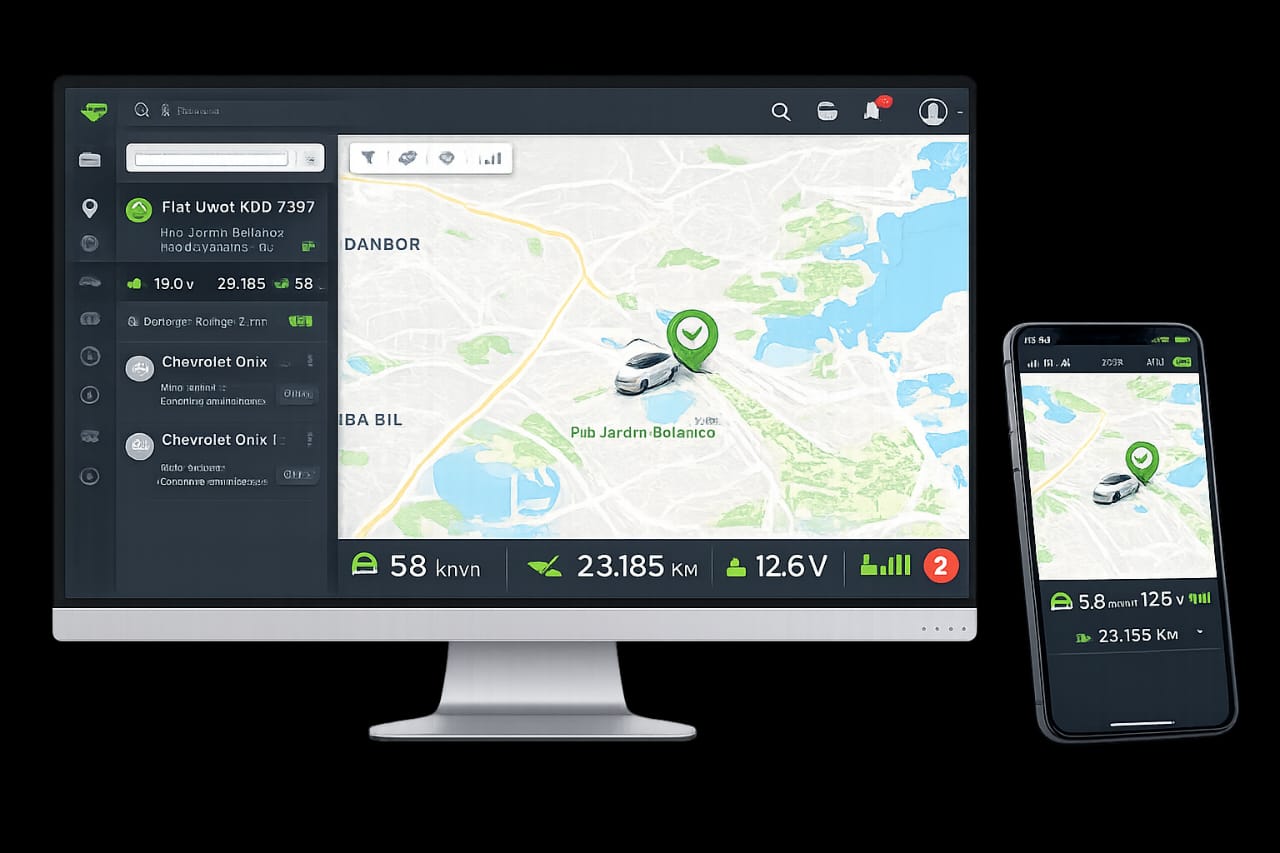 Plataforma no computador e no celular